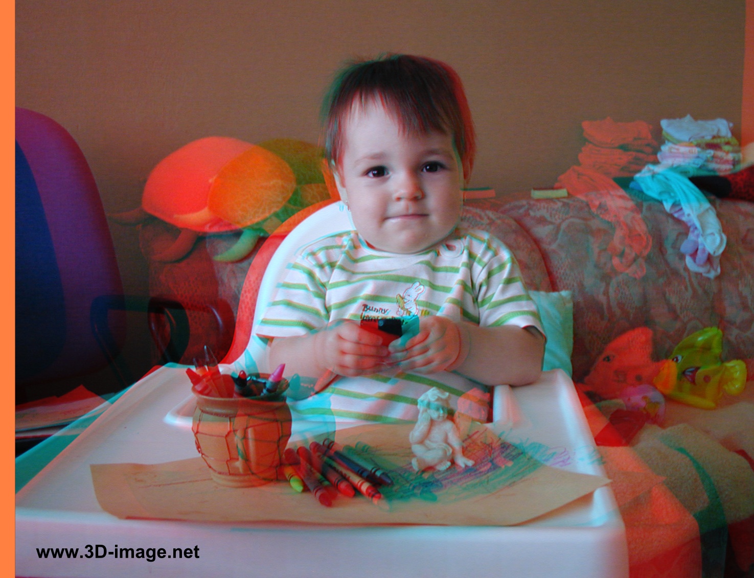 3D image - anaglyph - kids